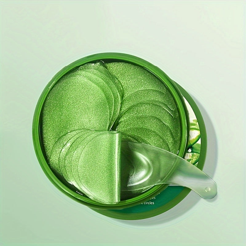 60 Aloe va Kollagen Ko'z Maskalari, Chuqur Namlantirish, Qattiqlashtirish va Tekislash uchun, Barcha Terilar Turi uchun Mos, Gippoallergen