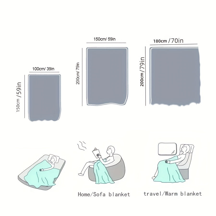 Зимний декоративный плед для дивана и кровати, 1 штука, легкий уютный фланелевый плед с супер мягким и теплым флисом, идеально подходит для дивана, софы и кровати