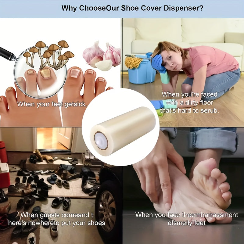 Indoor Plastic Shoe Covers for Home and Hospital|One-Time Use, Floor Protection