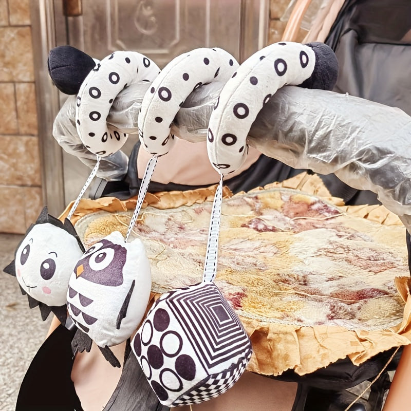 Rainbow Ladybug Owl Plush Crib Toy for Babies Stroller Car Seat Travel