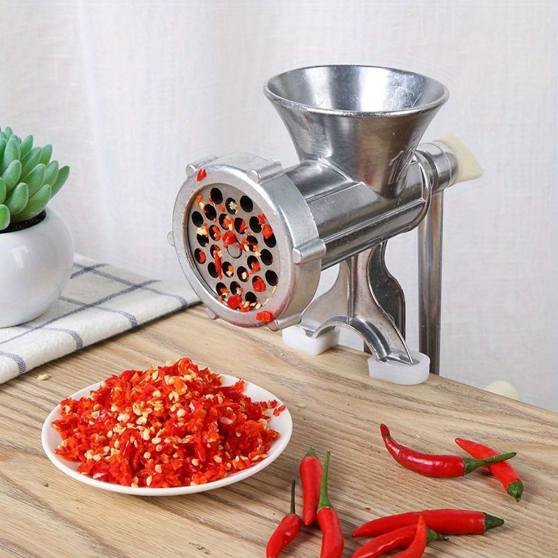 Alüminium go'sht maydalagich kolbasa uchun, sarimsoq pastasi, chili maydalagich, simsiz oshxona asbobi