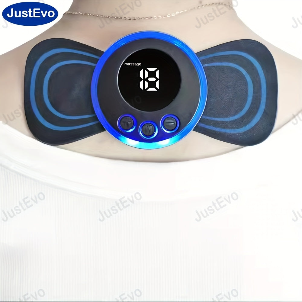 EMS Mini Neck and Body Massager with 8 Modes and 19 Intensity Levels