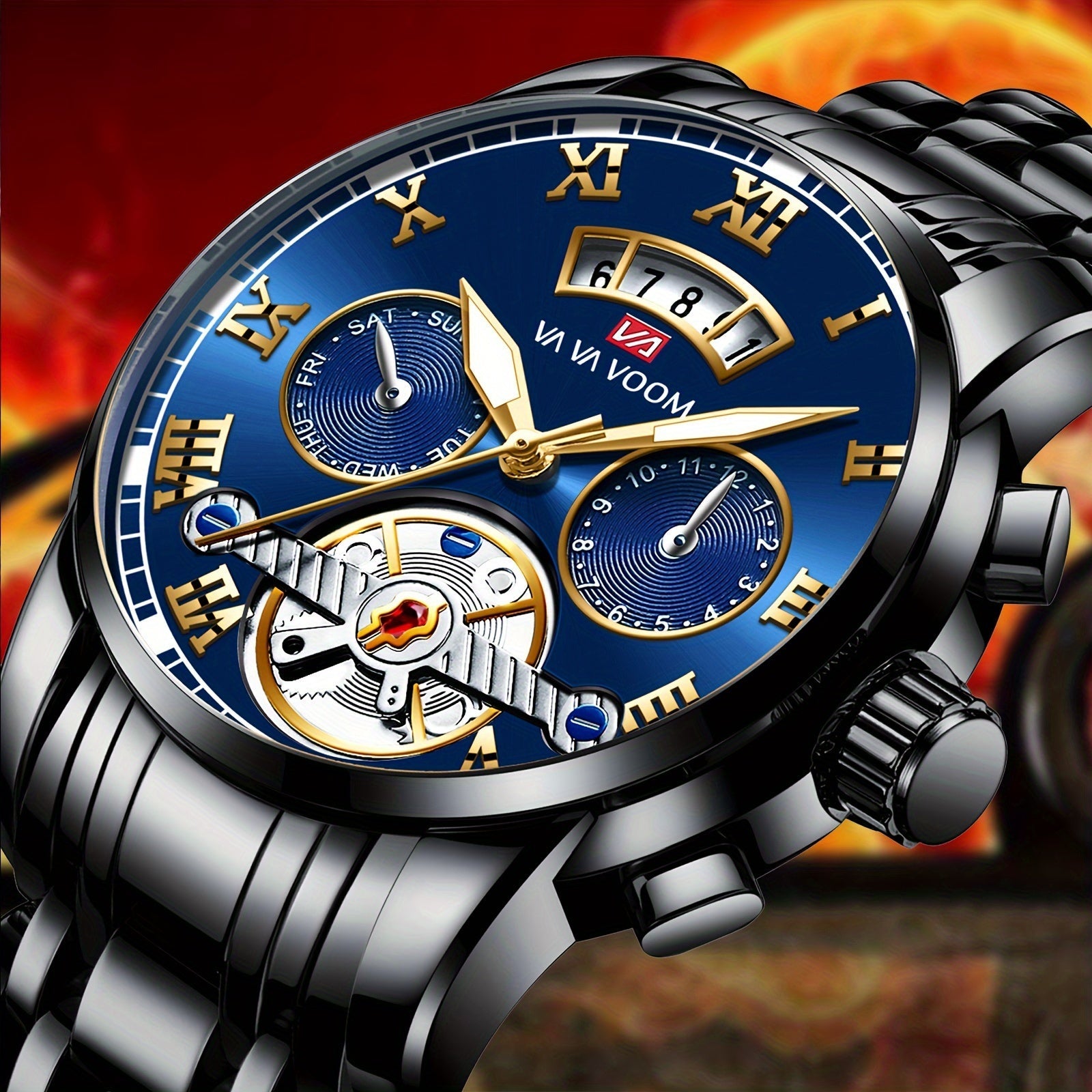 Men's Sports Watch Quartz Calendar Window Casual Business Gift