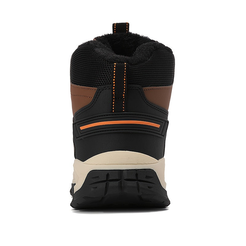 Women's Winter Tactical Boots Non-Slip TPR Sole All-Terrain Hiking Black Tan