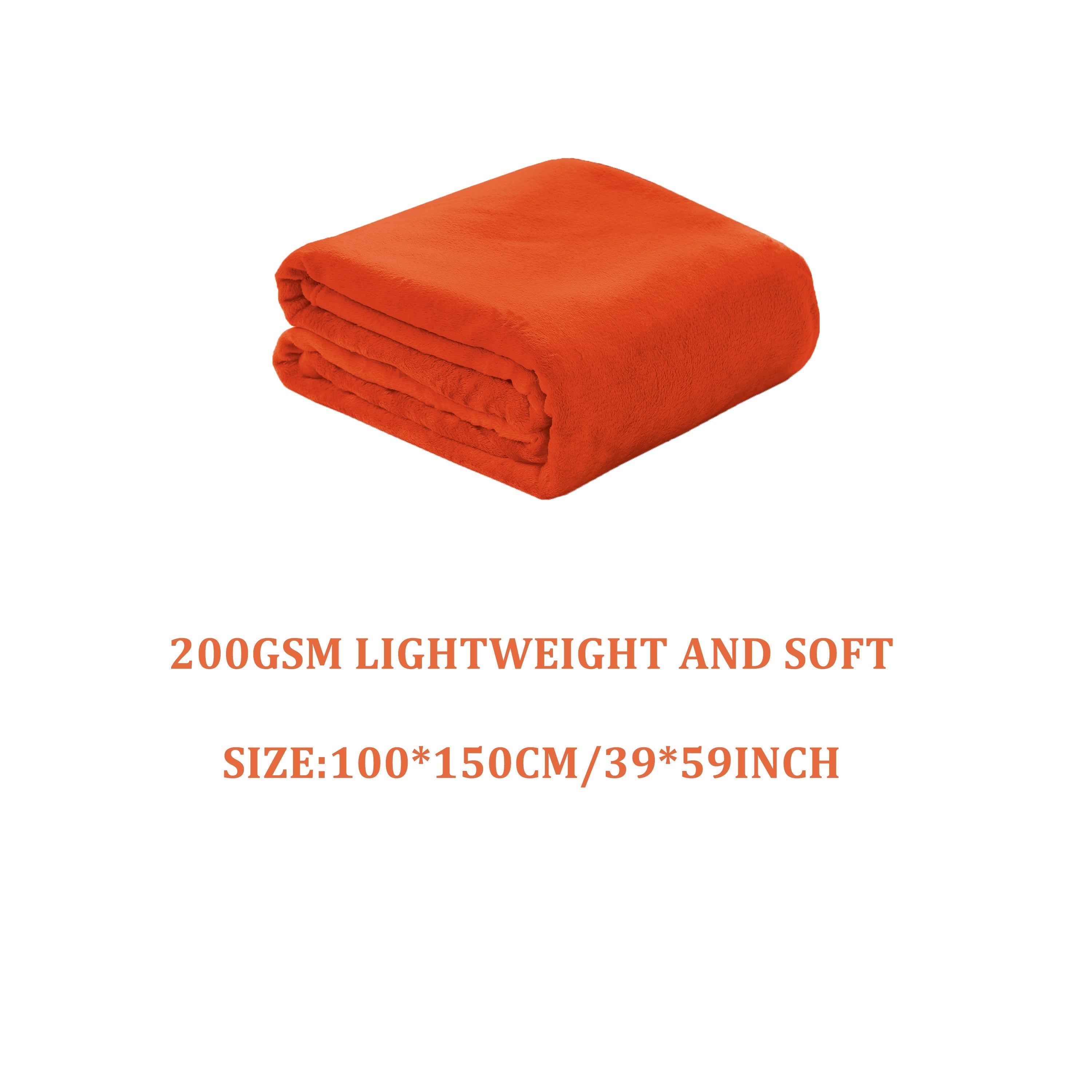 Solid Flannel Blanket 200G Single Piece