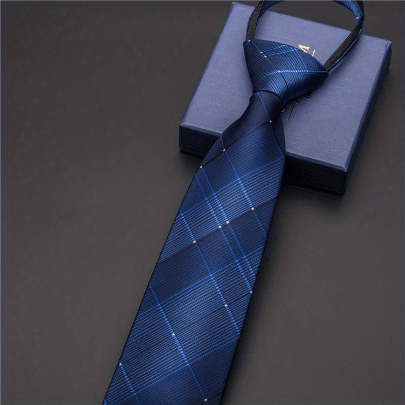 Men's Formal Tie for Wedding Grooms and Business Attire Black Silk