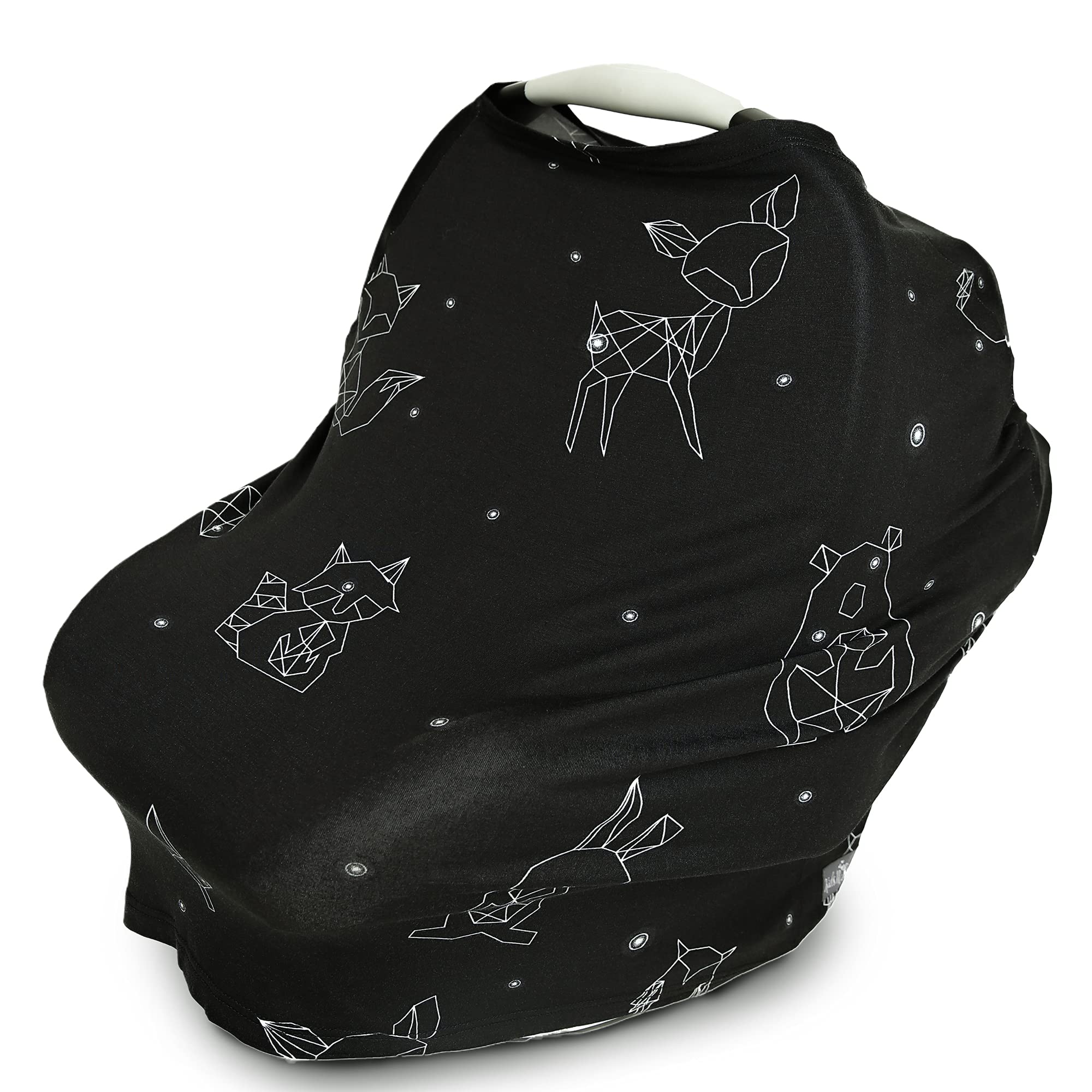 Baby Car Seat Cover Nursing Canopy with Constellation Pattern for Maximum Comfort