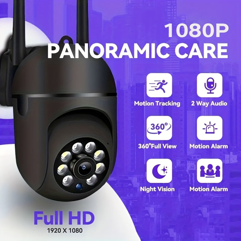 1080P HD Wireless Security Camera with Full Color Night Vision Motion Detection Home Surveillance 2.4G Wi-Fi USB Powered