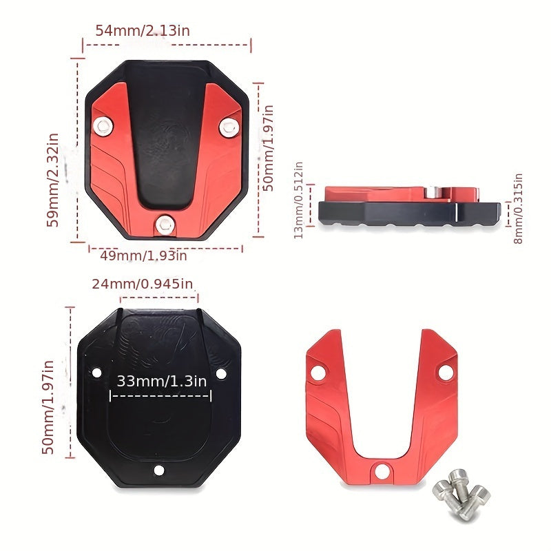 Universal Bike Kickstand Extender Foot Pad Support Plate for Scooters Motorcycles