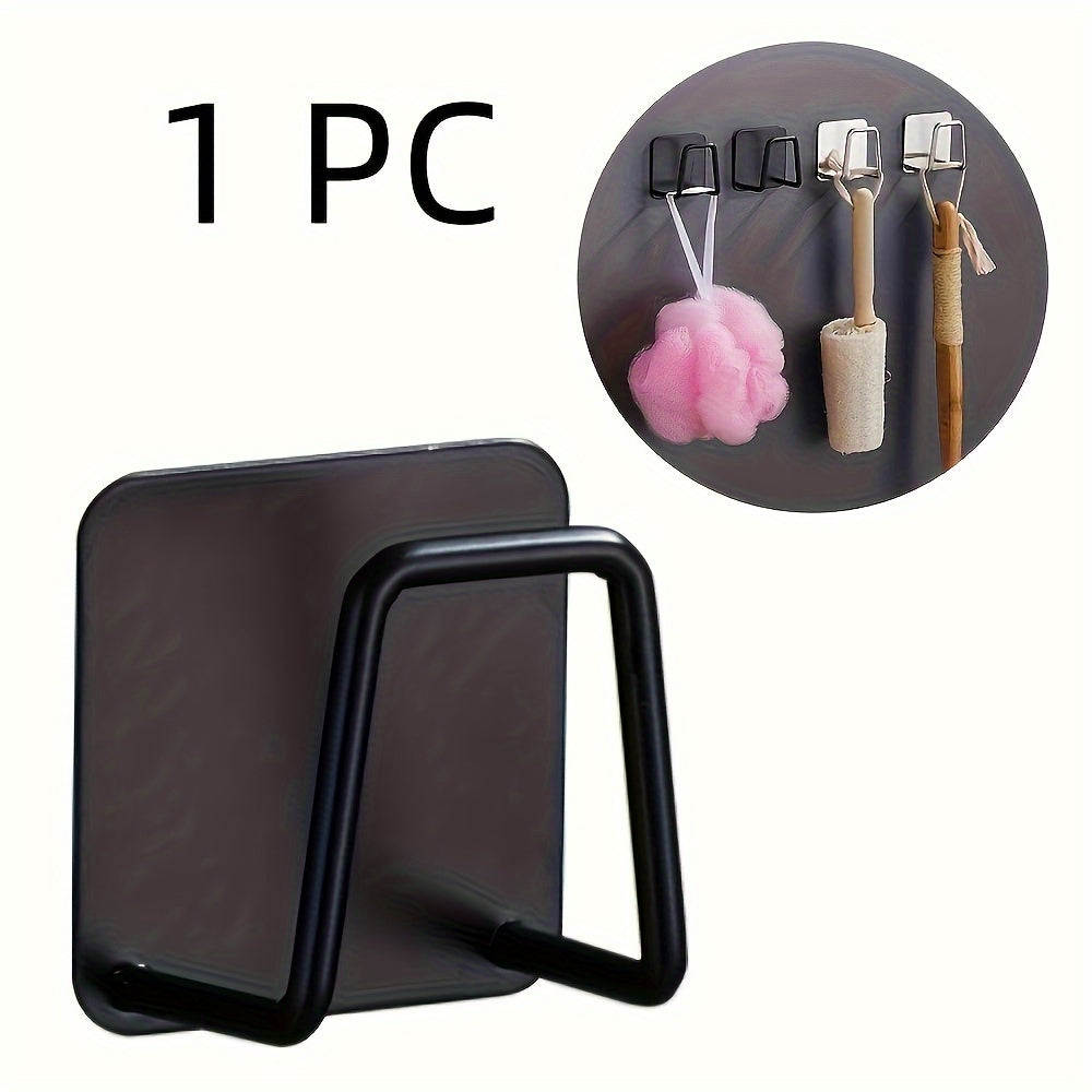 Sleek zanglamas po'latdan yasalgan oshxona cho'michini tashkil etuvchi, yopishqoq gubka tokchasi va drenaj tokchasi bilan | Matolar va aksessuarlar uchun qulay devorga o'rnatiladigan osma, oshxona saqlash buyumlarini tartibga solish uchun ideal