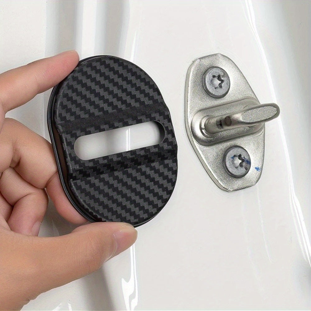 Комплект из 4 накладок на замки дверей автомобиля из антикоррозийского пластика для защиты транспортного средства