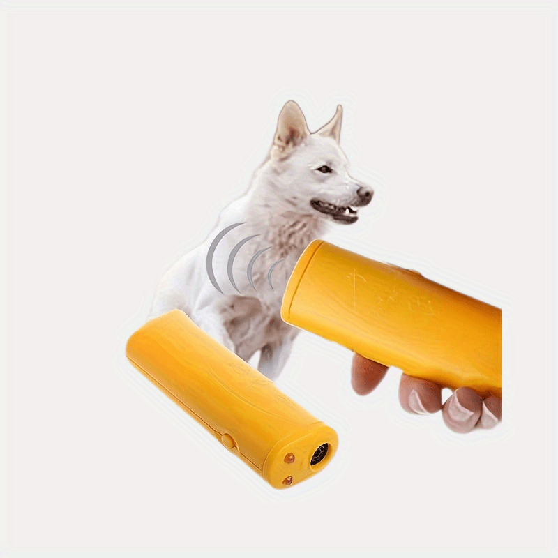 Portable Ultrasonic Dog Deterrent Anti-Aggression Training Device Plastic Battery-Free