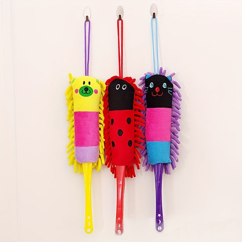 Стиральная щетка из шенилла для уборки в доме - Удаляет пепел и пыль с рабочего стола - Милый дизайн курицы - 1 штука