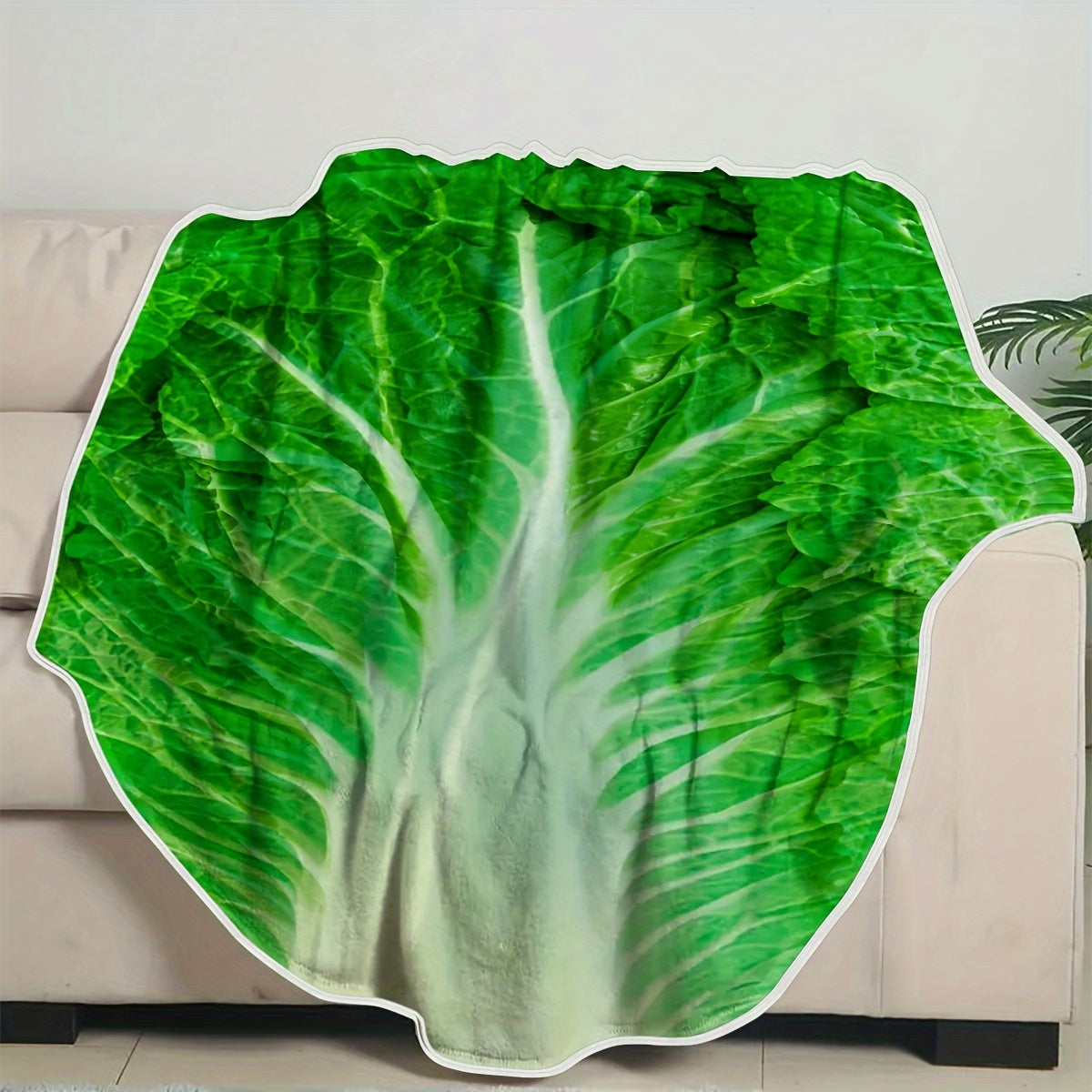 Vegetable Print Throw Blanket Soft Cozy All-Season Bed Couch Decor