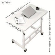 Universal Pulley Table with Height Adjustment and Large Desktop for Study and Work