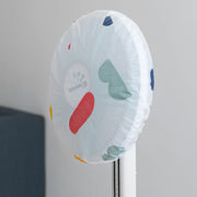 Set of 2 Round Electric Fan Covers for Floor Fans Waterproof Dustproof Home Use