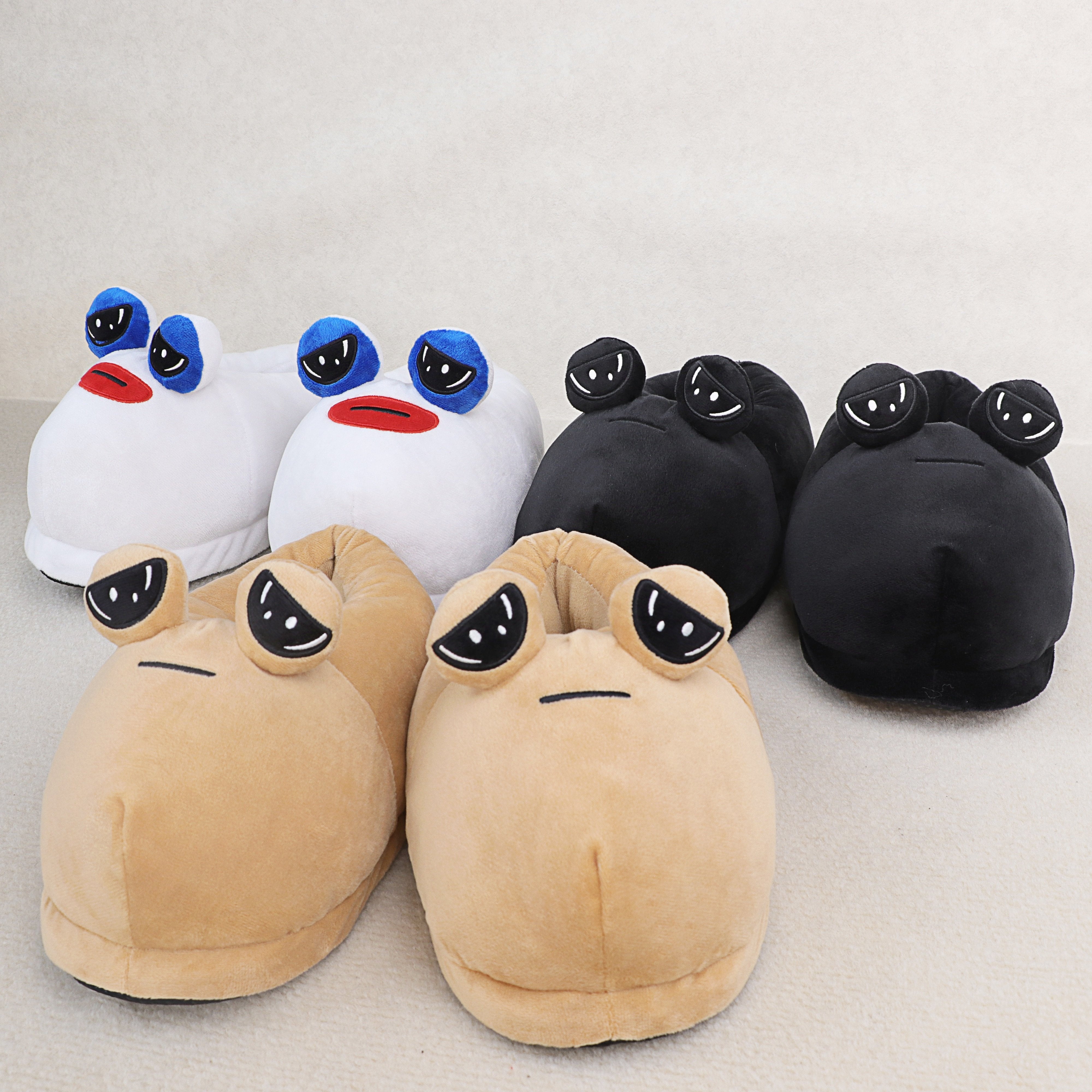 Girls Plush Lined Cute Frog Slippers Indoor Indoor Slippers