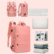 Kengaytiriladigan ryukzak, noutbuk maktab sumkasi va ochiq havoda sayohat qilish uchun ruxsat etilgan.