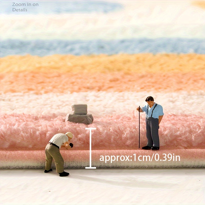 Cartoon-Themed Area Rug for Bedroom Bedside Blanket Non-Slip Floor Mat for Living Room