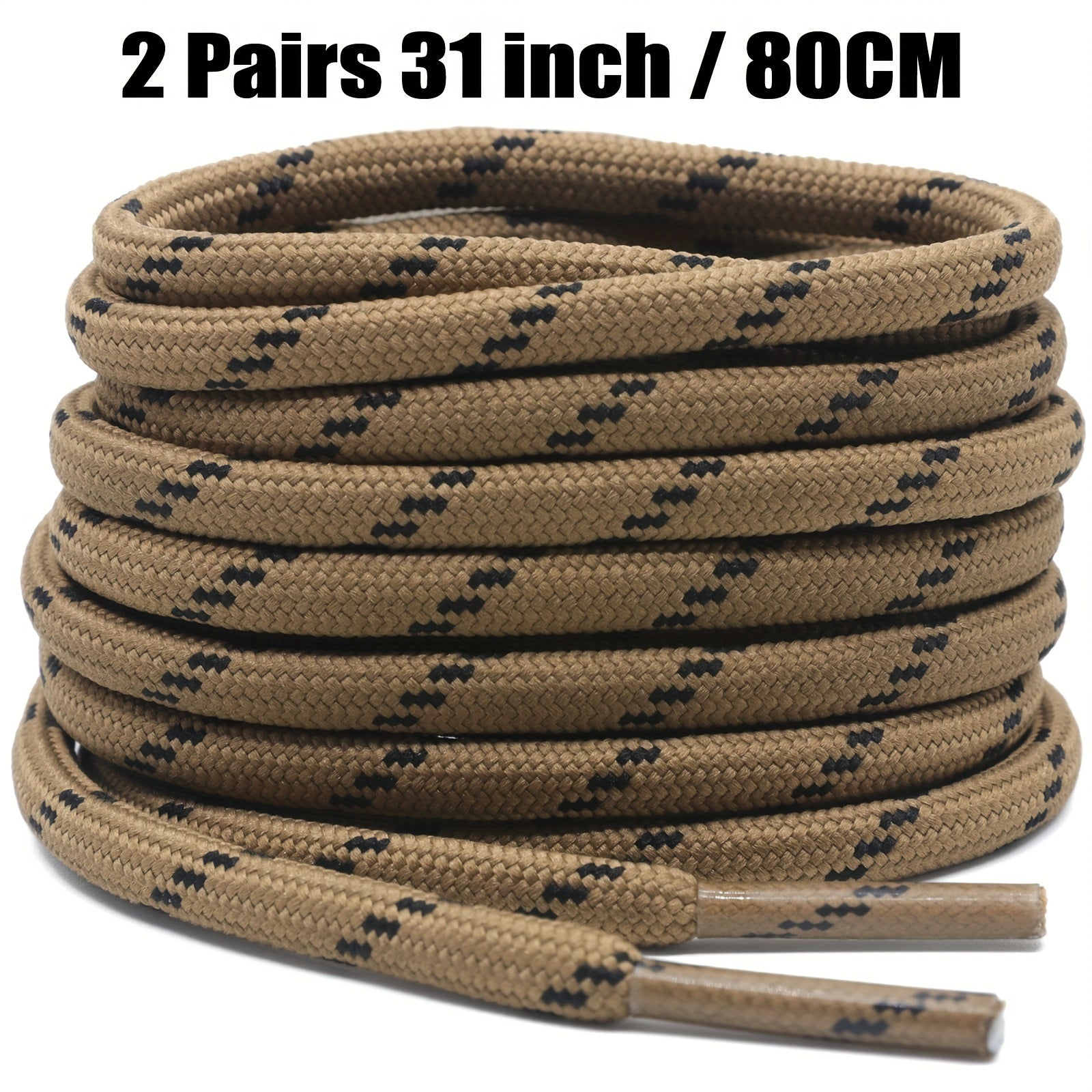 Unisex Thickened Round Climbing Shoe Laces for Hiking and Work Boots