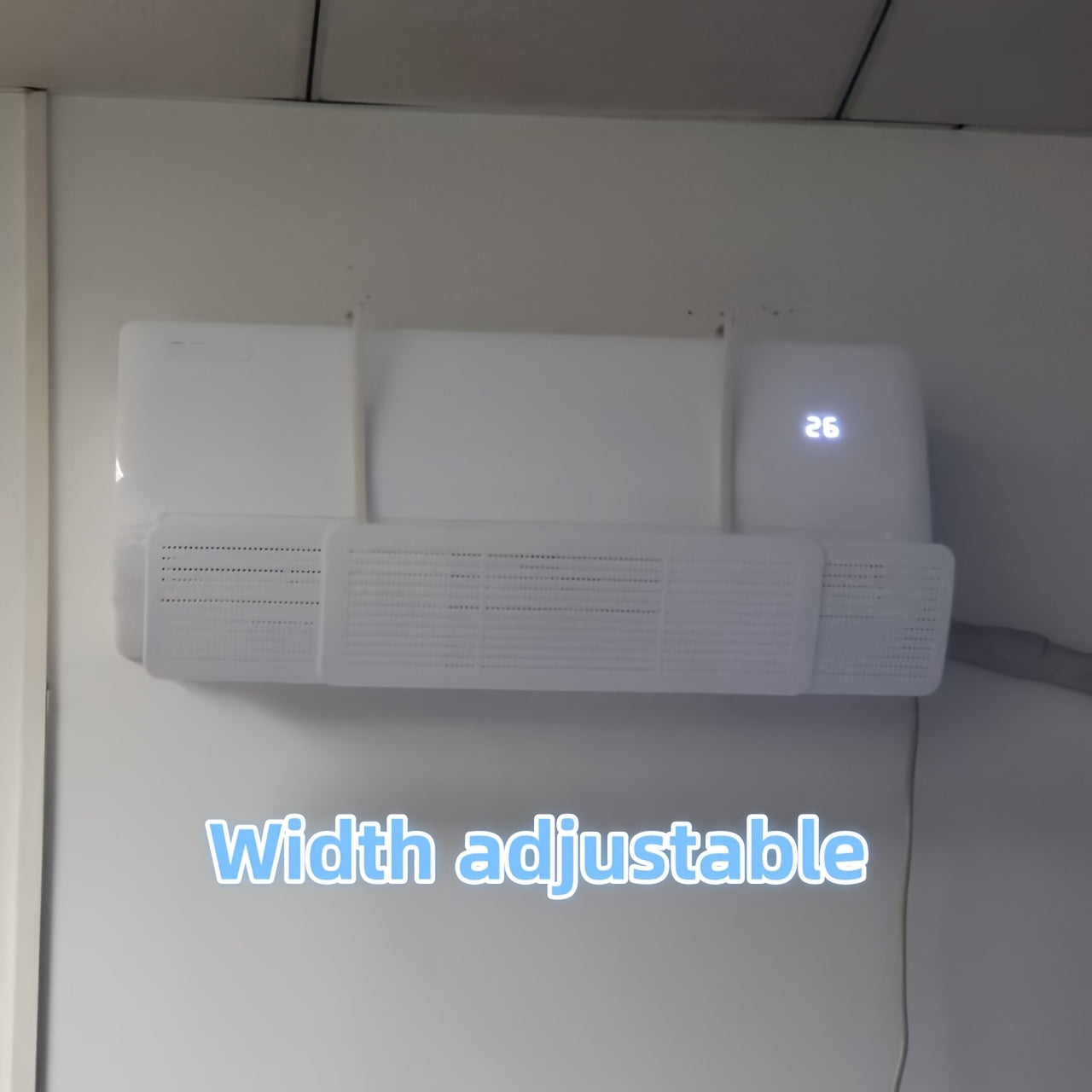 Universal Plastic Air Conditioner Deflector No-Drill Easy Installation Airflow Guide