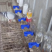 Ikki tomonlama qushlar uchun suv idishi, go‘shaklar, parrotlar va boshqa qushlar uchun, tozalash oson