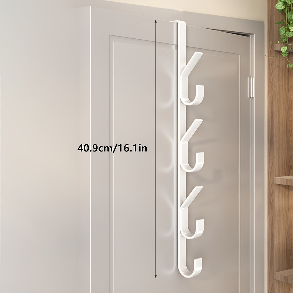 Metal Over-the-Door Hook for Clothes Hats Bags Space Saving Durable