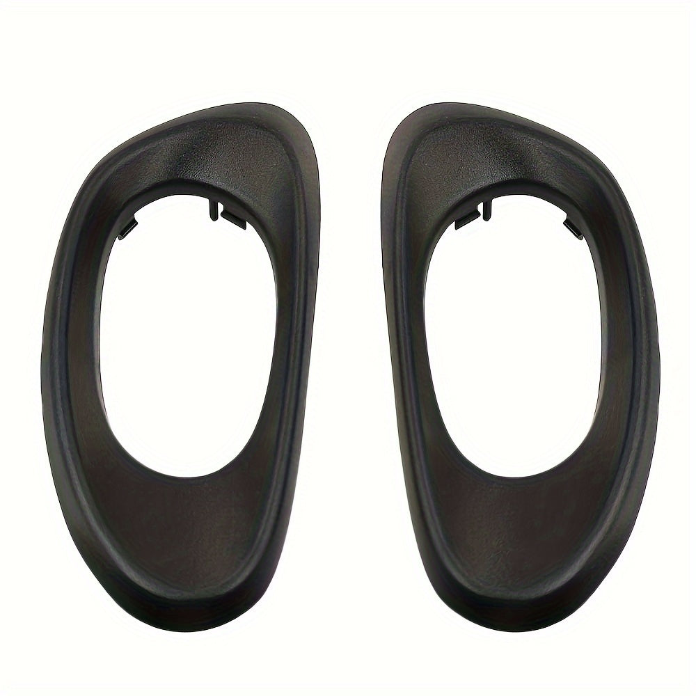 Front Rear Door Handle Bezel Trim Polished Black for Chevy Trailblazer