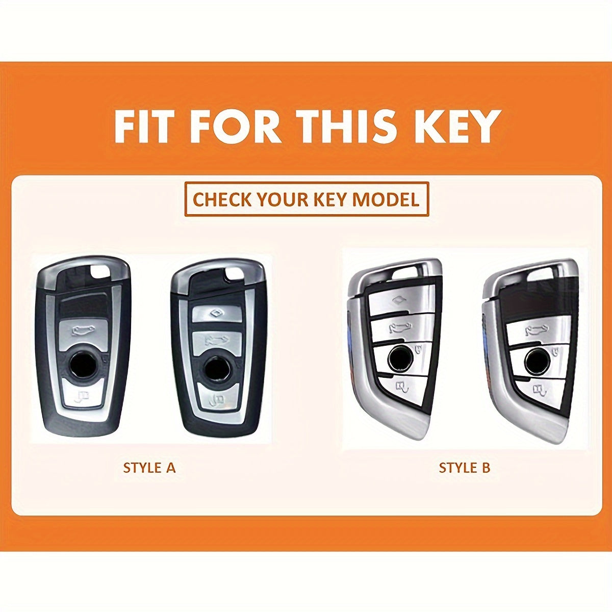 Car Key Cover Shell for BMW 2 3 4 5 6 7 8 Series X1 X2 X3 X5 X6 M Series Carbon Fiber Style