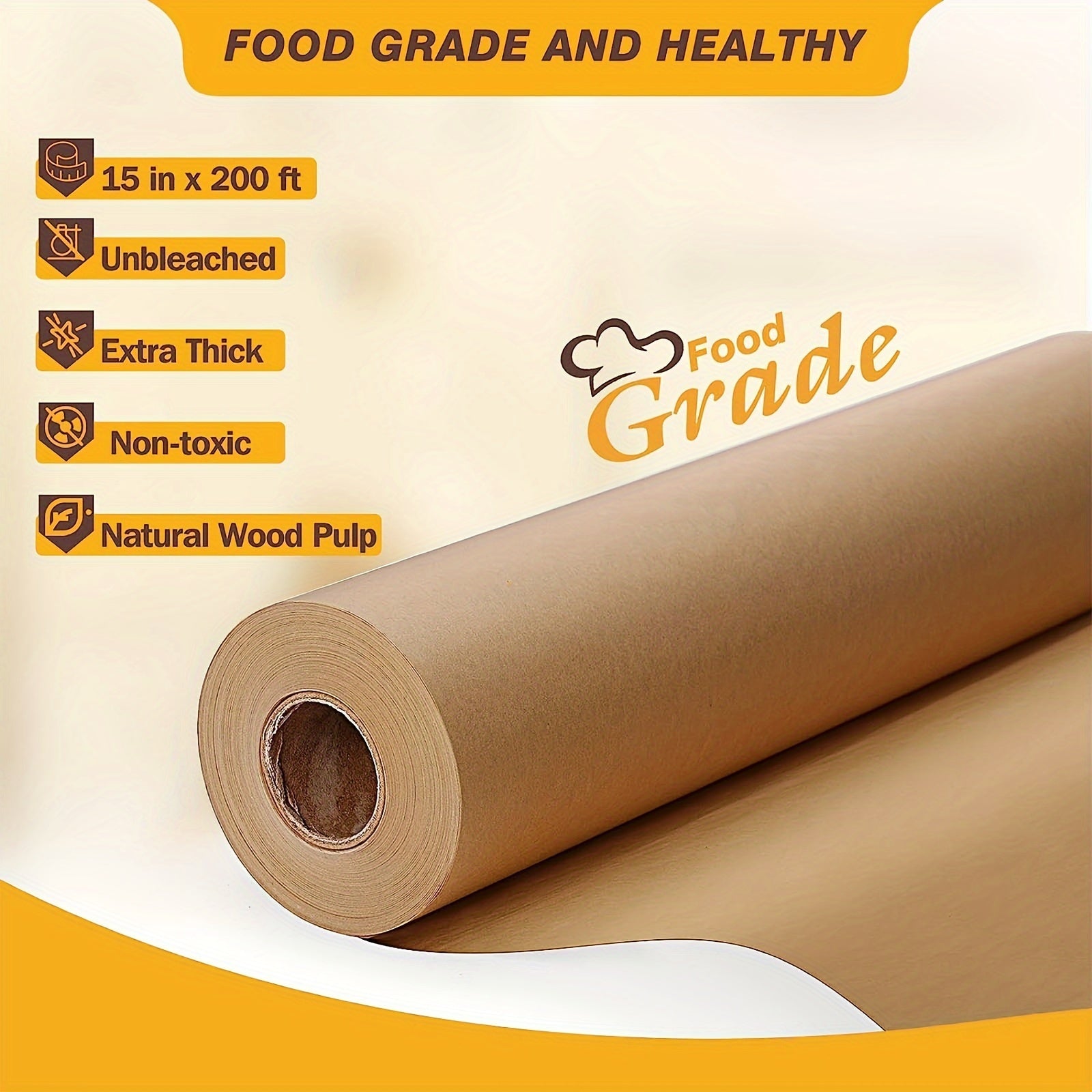 Non-Stick Parchment Paper Roll for Baking Cooking Grilling Air Frying