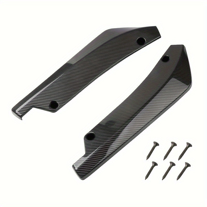 Universal Carbon Fiber Front Rear Bumper Lip Spoiler Diffuser Splitter Extension