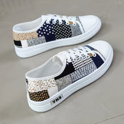 Women's Leopard Print Flat Sneakers Casual Outdoor Shoes Lightweight