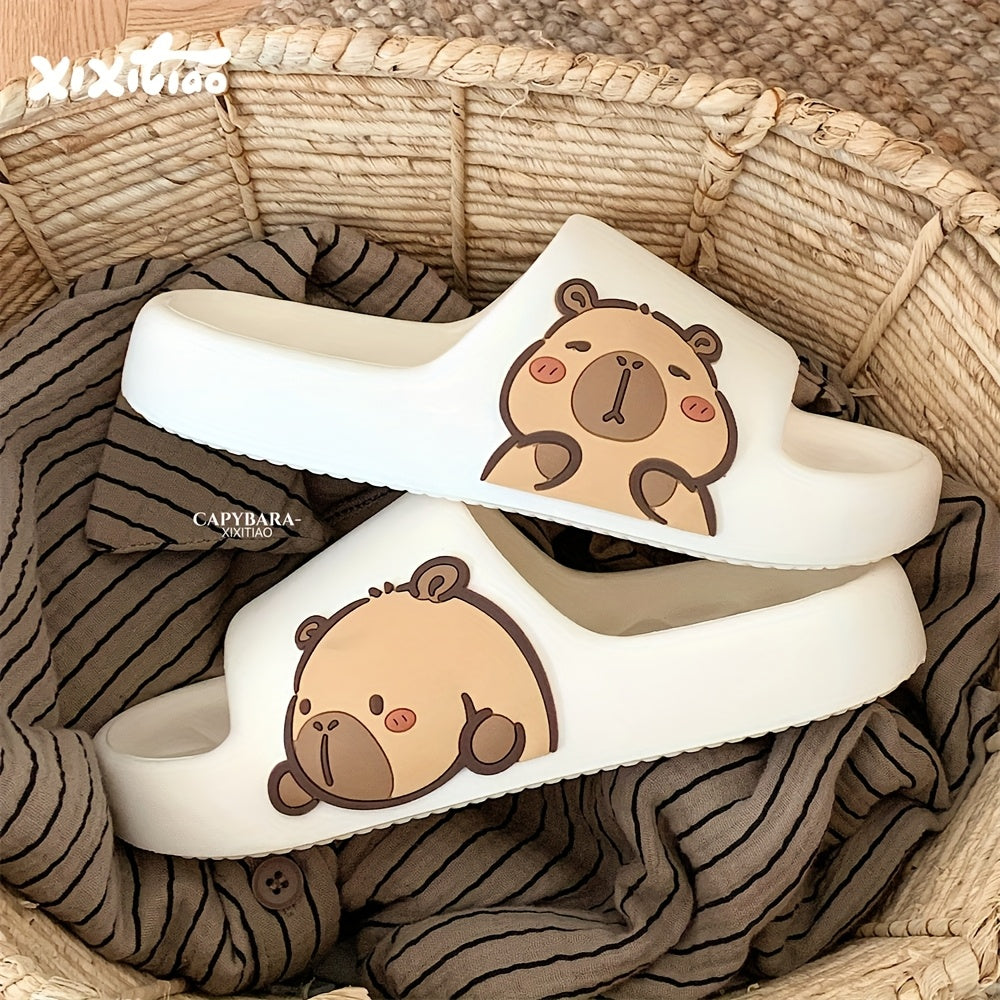 Unisex EVA Bear Slides Summer Non-Slip Casual Indoor Outdoor Slippers
