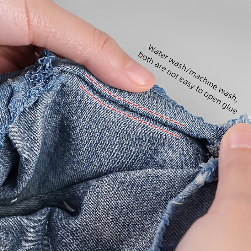 5м Белая водонепроницаемая двусторонняя лента для подгиба ткани без шитья, без утюга