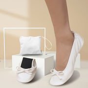 Ayollar uchun yumshoq rang-barang slip-on balet tuflisi, 35-43 o'lchamlar, saqlash sumkasi bilan