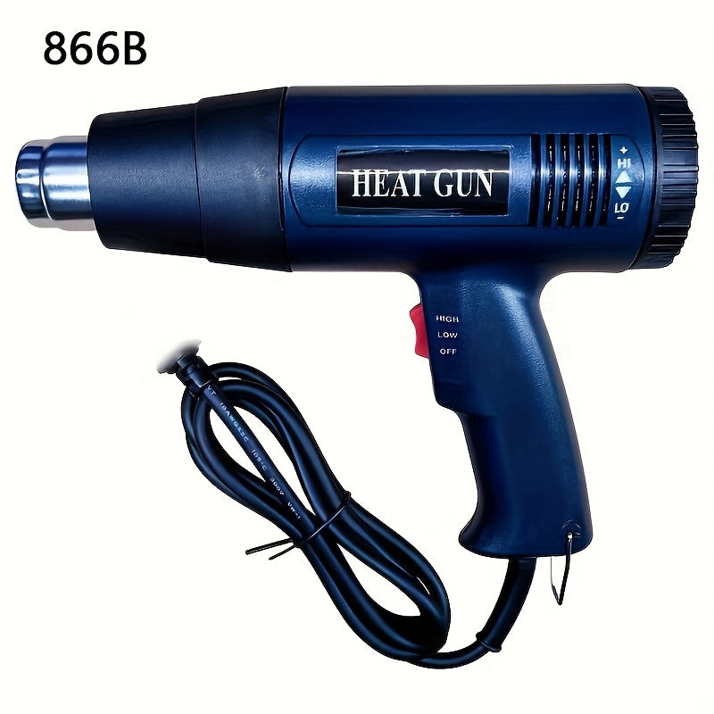 2000W Handheld Hot Air Gun for Bending and Forming Plastic Black
