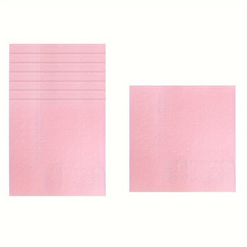 68 Light Pink Paper Party Supplies Set Plates Cups Napkins for Birthdays Weddings