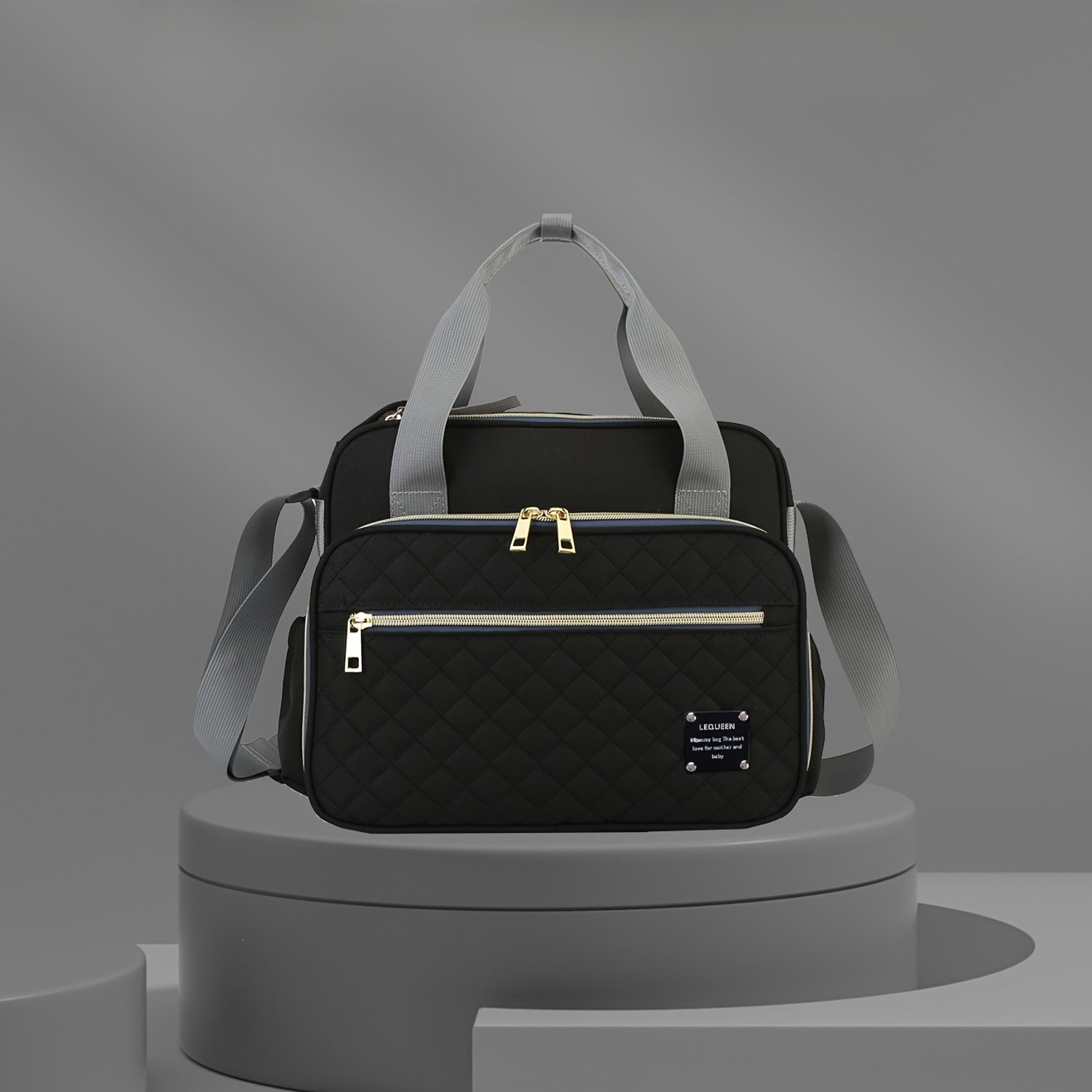 Bolsa de pañales de tela Oxford, impermeable, bandolera para padres, ideal para viajes y almacenamiento