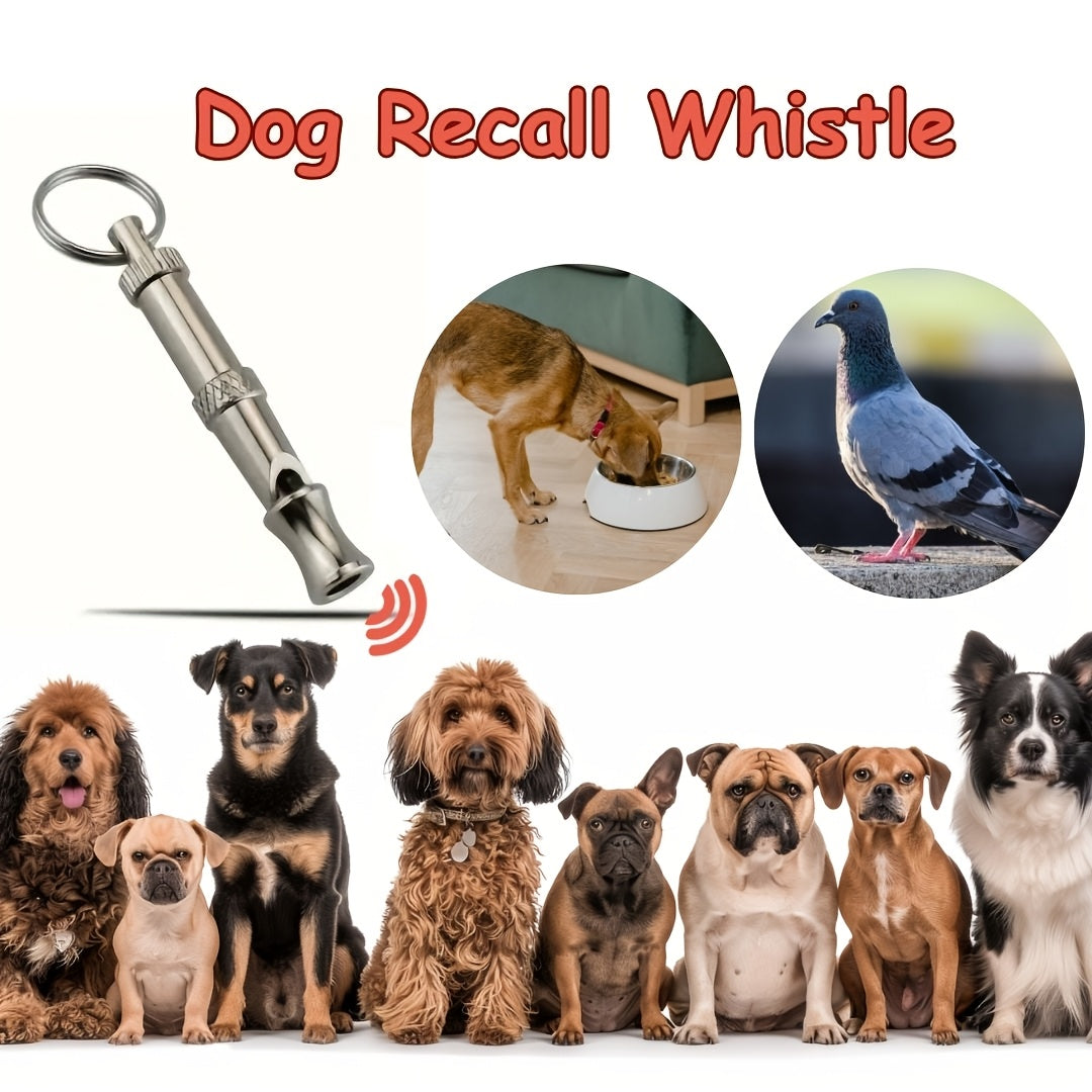 Adjustable Metal Ultrasonic Dog and Bird Training Whistle