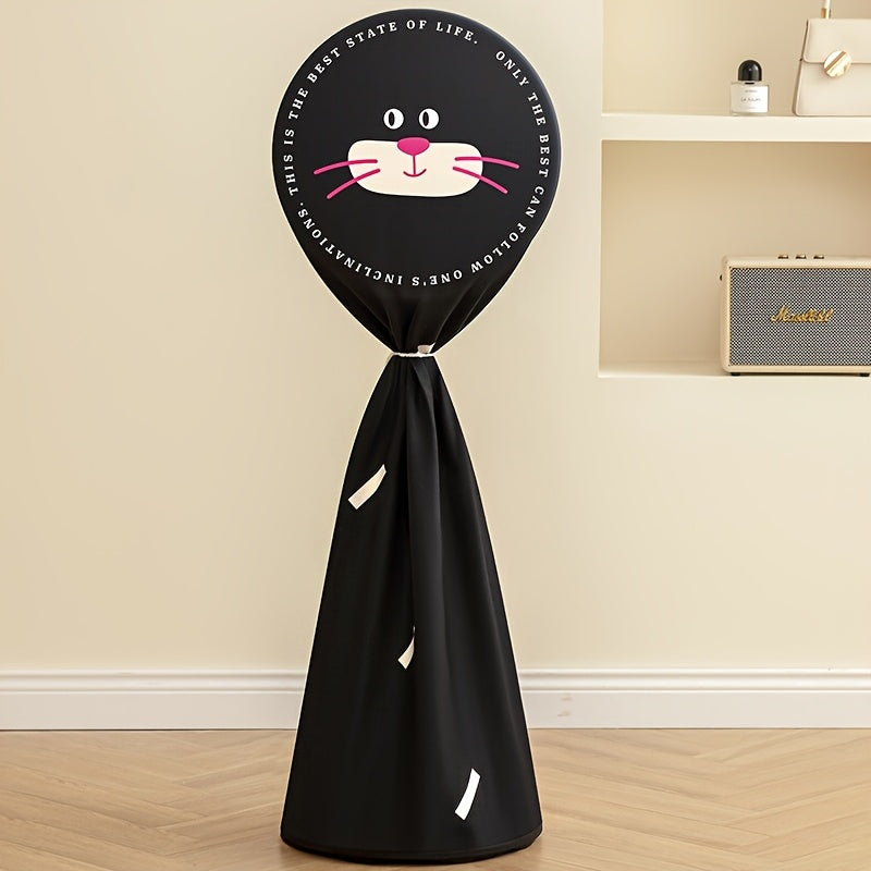 Round Electric Fan Cover Waterproof Dustproof Protector for Floor Fans