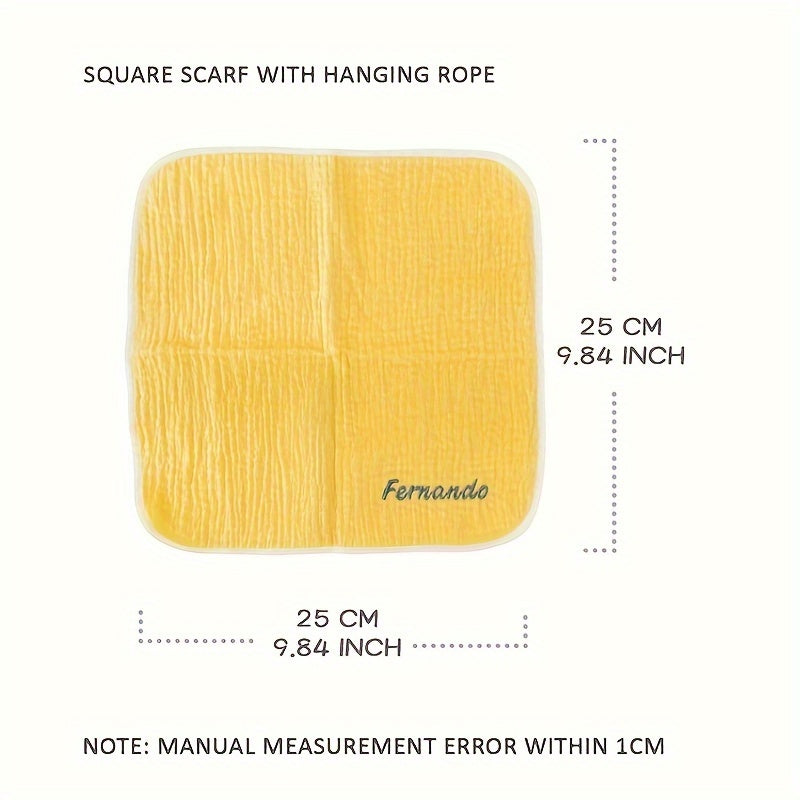 Yumshoq gazli biblar, tikilgan tafsilotlar bilan - Rang-barang yuz sochiqlari, paypoq va toza sut dog'larini artish uchun tinchlantiruvchi mato - Ajoyib Rojdestvo va Yangi yil sovg'asi g'oyasi
