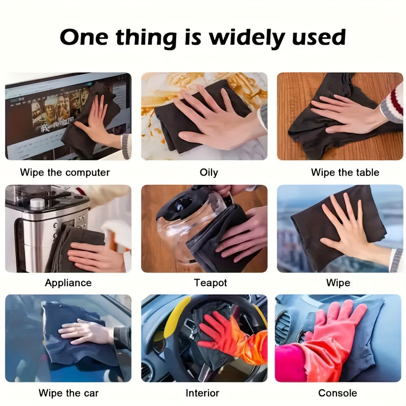 Microfiber Cleaning Cloths Set of 3 for Glass, Cars, Furniture, Appliances