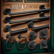 10-Piece Stainless Steel Bathroom Hardware Set No-Drill Mount Modern Hotel Style