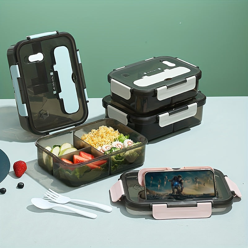 Microwave-Safe BPA-Free Plastic Lunch Box Leakproof Durable for Travel Camping Office