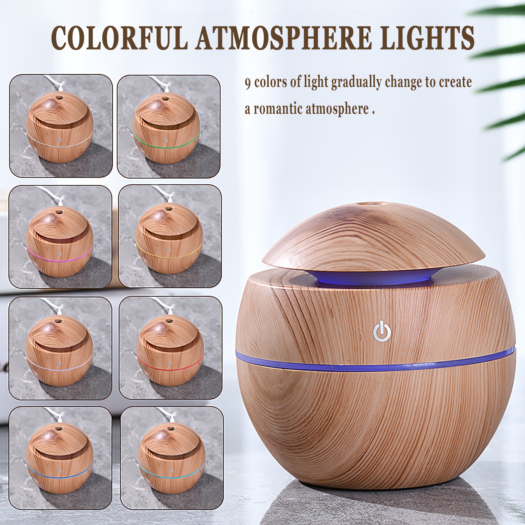 Ароматизатор-увлажнитель с USB в форме гриба, ночник для спальни