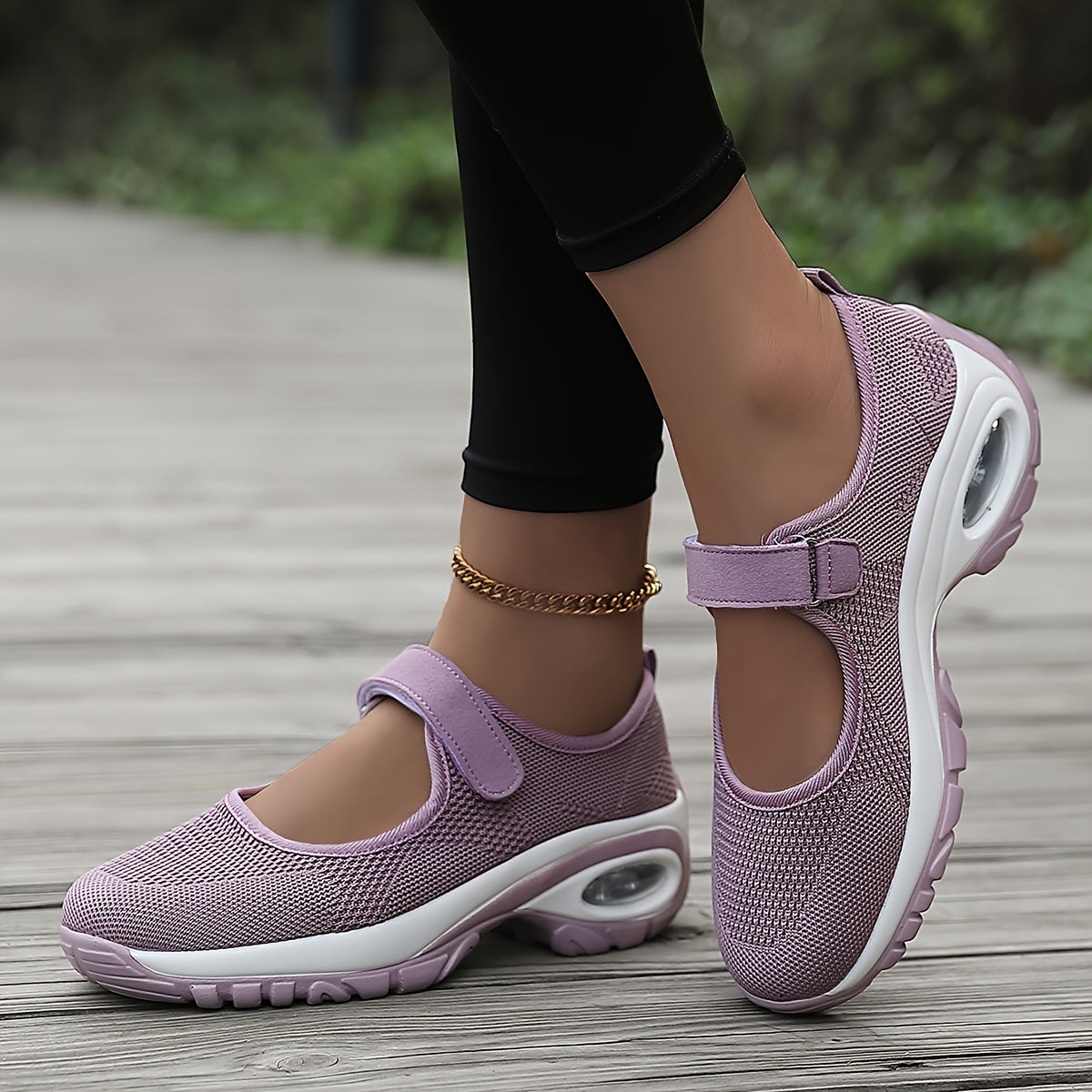 Women's Mesh Wedge Sneakers Breathable Cushion Walking Shoes Plus Size