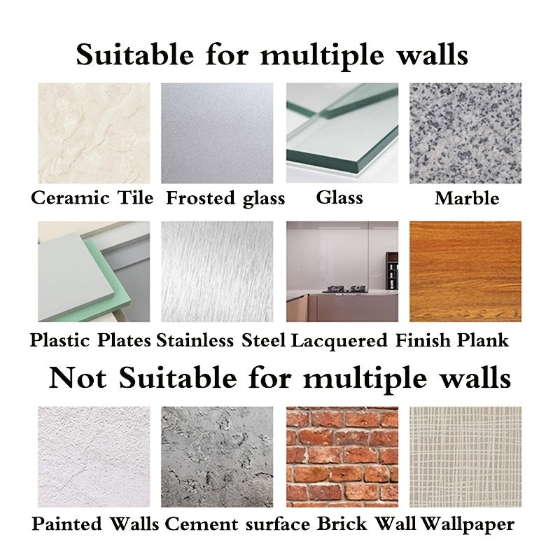 10 juft suv o'tkazmaydigan yopishqoq sirtqi tutqichlar, hammom va oshxona uchun, burg'ulashsiz