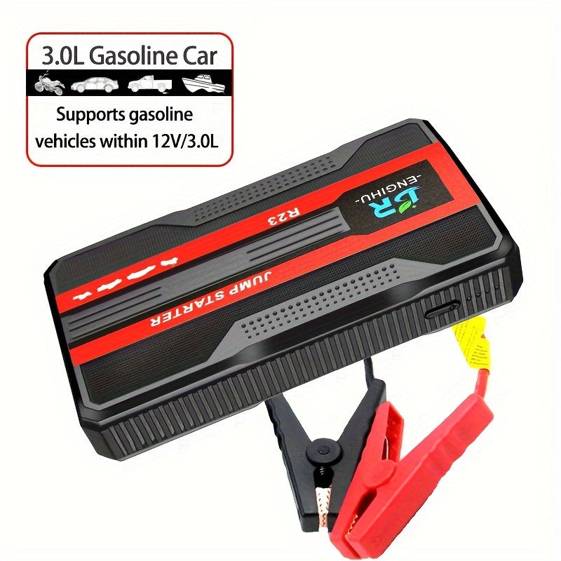 Portable Car Jump Starter Power Bank Emergency Charger for Gasoline Diesel Vehicles