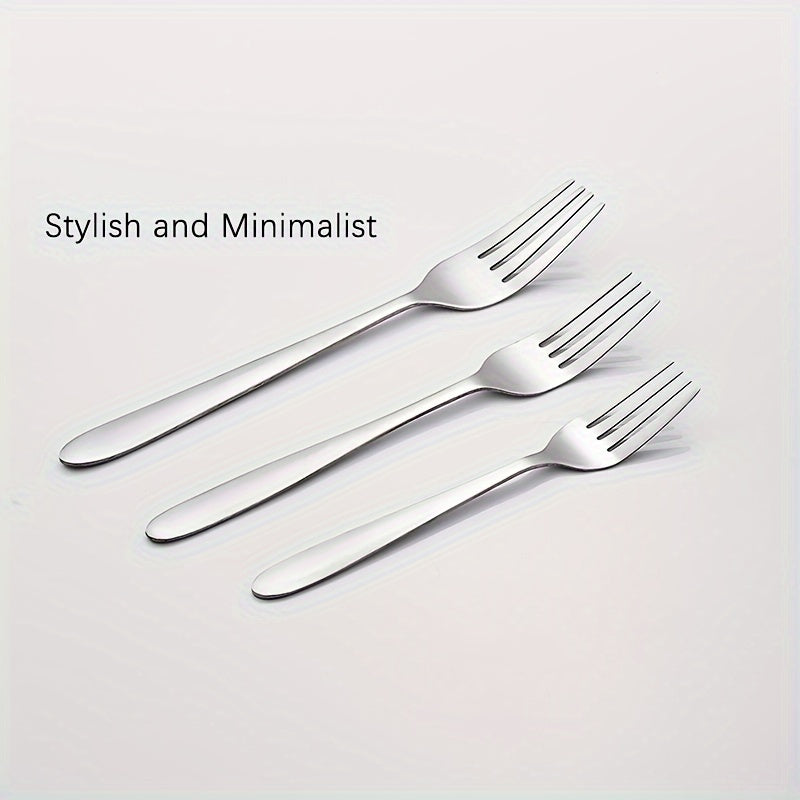 4/8 ta ovqat vilkalaridan iborat to'plam, zanglamas po'latdan tayyorlangan va oynaga o'xshash silliq tugatish bilan, uyda yoki restoranlarda foydalanish uchun mukammal. Qaynatgichda yuvish mumkin.