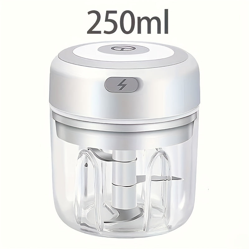 Portable cordless food processor USB charging 1200 RPM motor chopping grinding